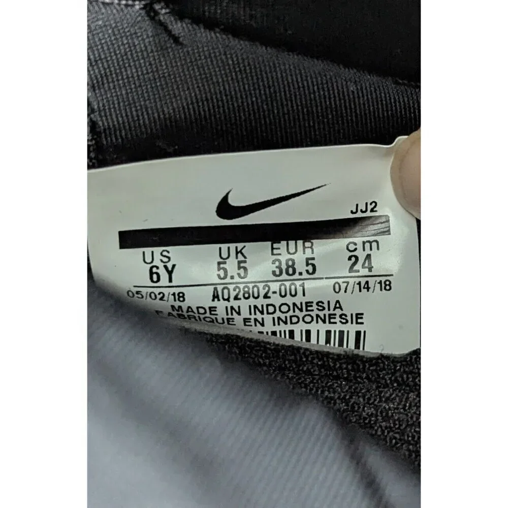 Nike Air Huarache Gripp Triply Black Size 6Youth SOCK LINING AND LACES MISSING
